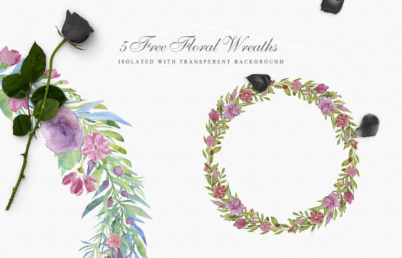 5 Floral Wreaths Freebies for Local Branding