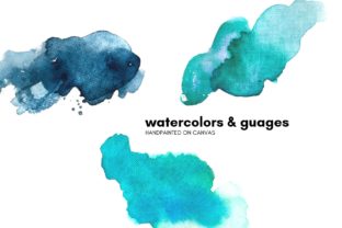 9 Watercolors on Canvas Illustrations