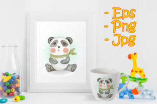 Adorable Cute Kawaii Baby Panda Illustrations