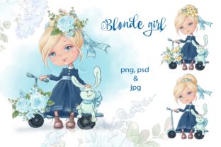 Blonde Girl Illustrations