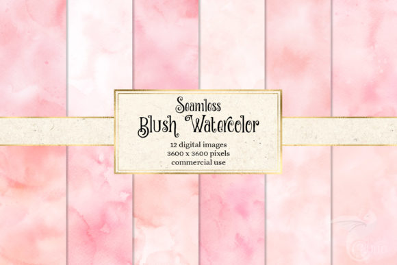 Blush Pink Watercolor Textures