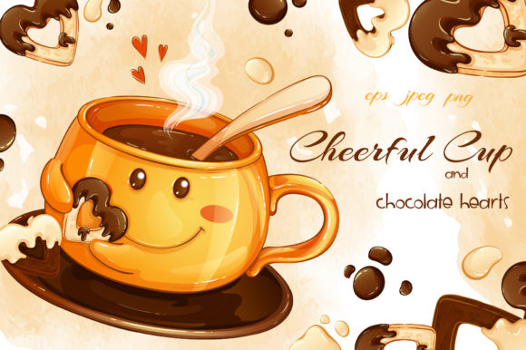 Cheerful Cup Illustrations: A Design Asset That Elevates Brand Messaging