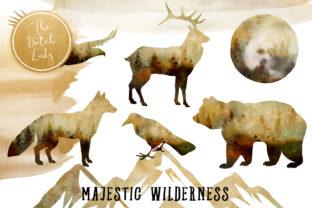 Majestic Wilderness Clipart Set: A Designer’s Take on Nature-Inspired Illustrations