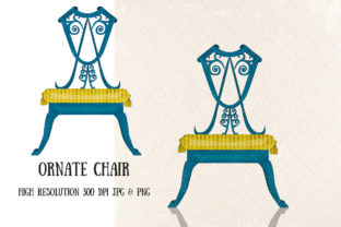 Ornate Vintage Chair Illustrations