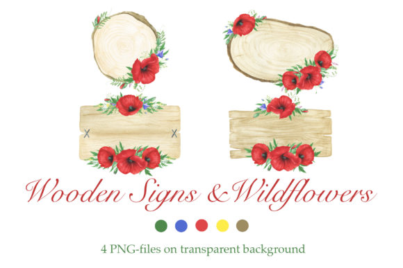 Poppies and Wooden Signs Clipart: A Designer’s Practical Review