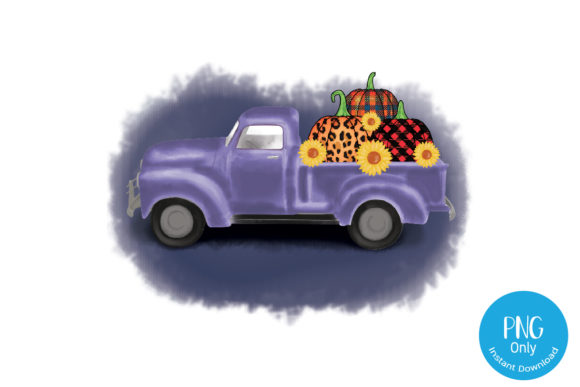 Pumpkin Truck Watercolor Sublimation & Crafts