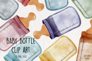 Watercolor Baby Bottle