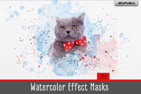 Watercolor Effect Masks and Layer Styles
