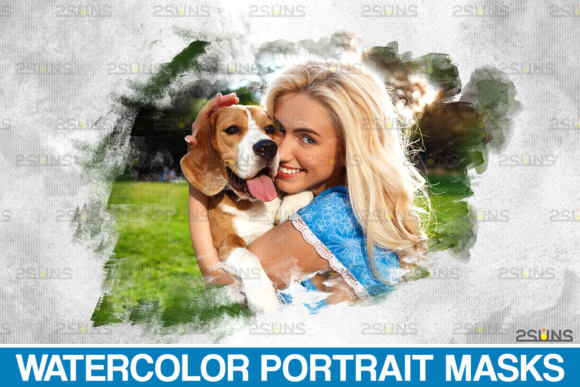 Watercolor Masks, Photo Overlay