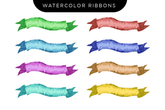 Watercolor Ribbons: A Soft, Stylish Embroidery Design